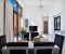 Dining table and spacious living room 